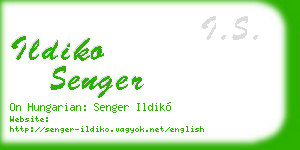 ildiko senger business card
